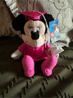 Disney Pink Minnie Mouse Graduation Plush